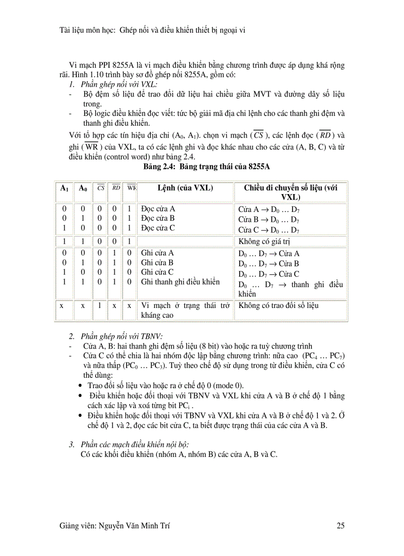 image for page Ghép nối và điều khiển thiết bị ngoại vi 1