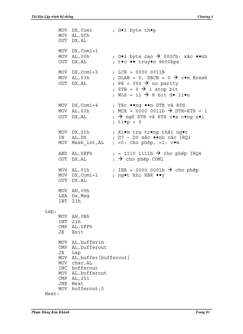 image for page Giao tiếp cổng nối tiếp