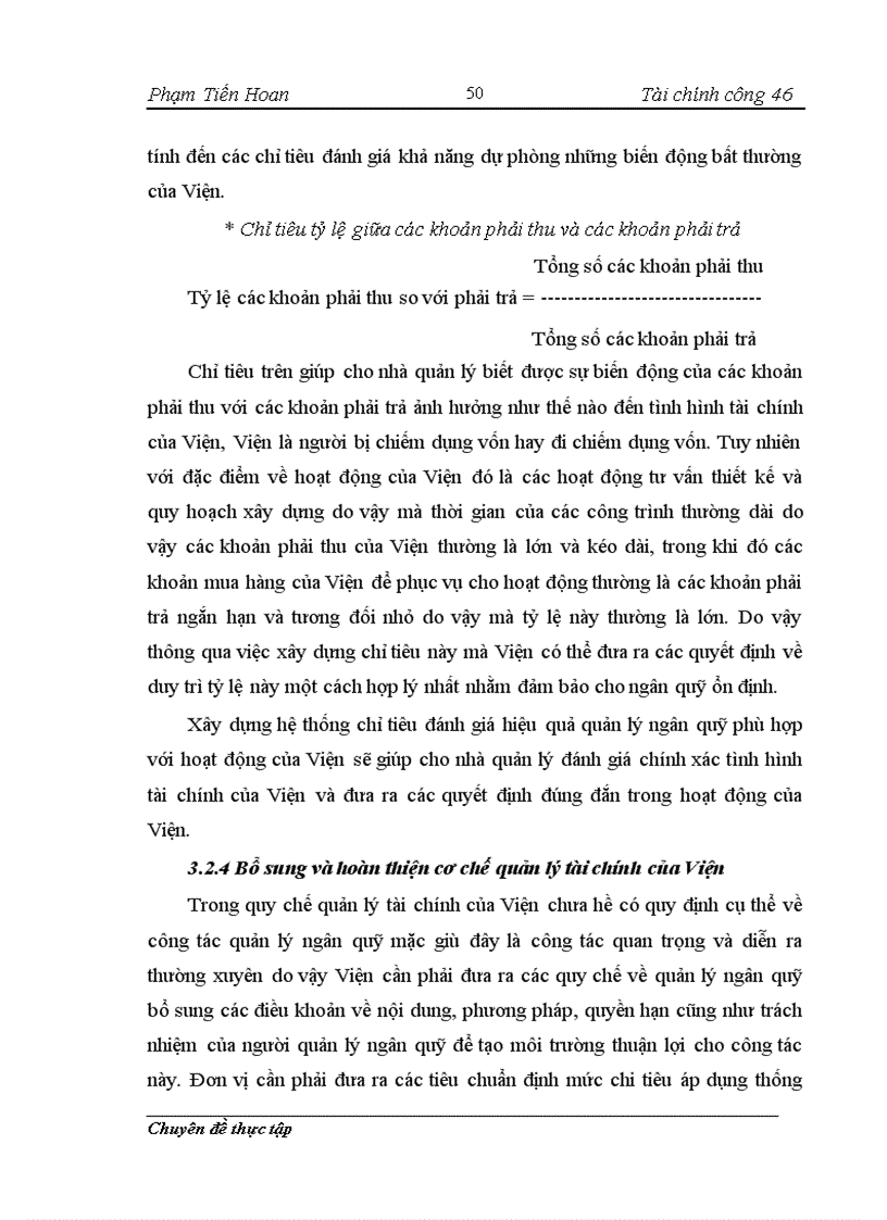 image for page Thực trạng công tác quản lý ngân quỹ tại viện quy hoạch đô thị nông thôn thuộc bộ xây dựng