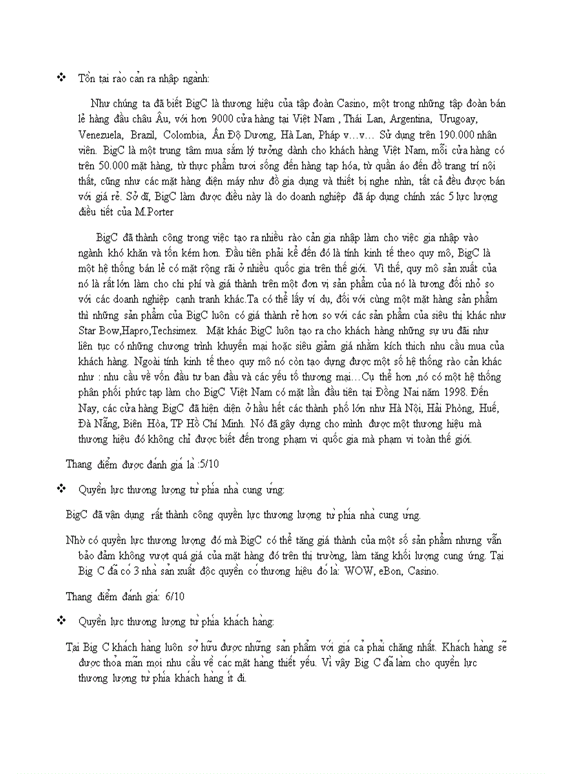 image for page Phân tích chiến lược kinh doanh của hệ thống bán lẻ đại siêu thị BigC