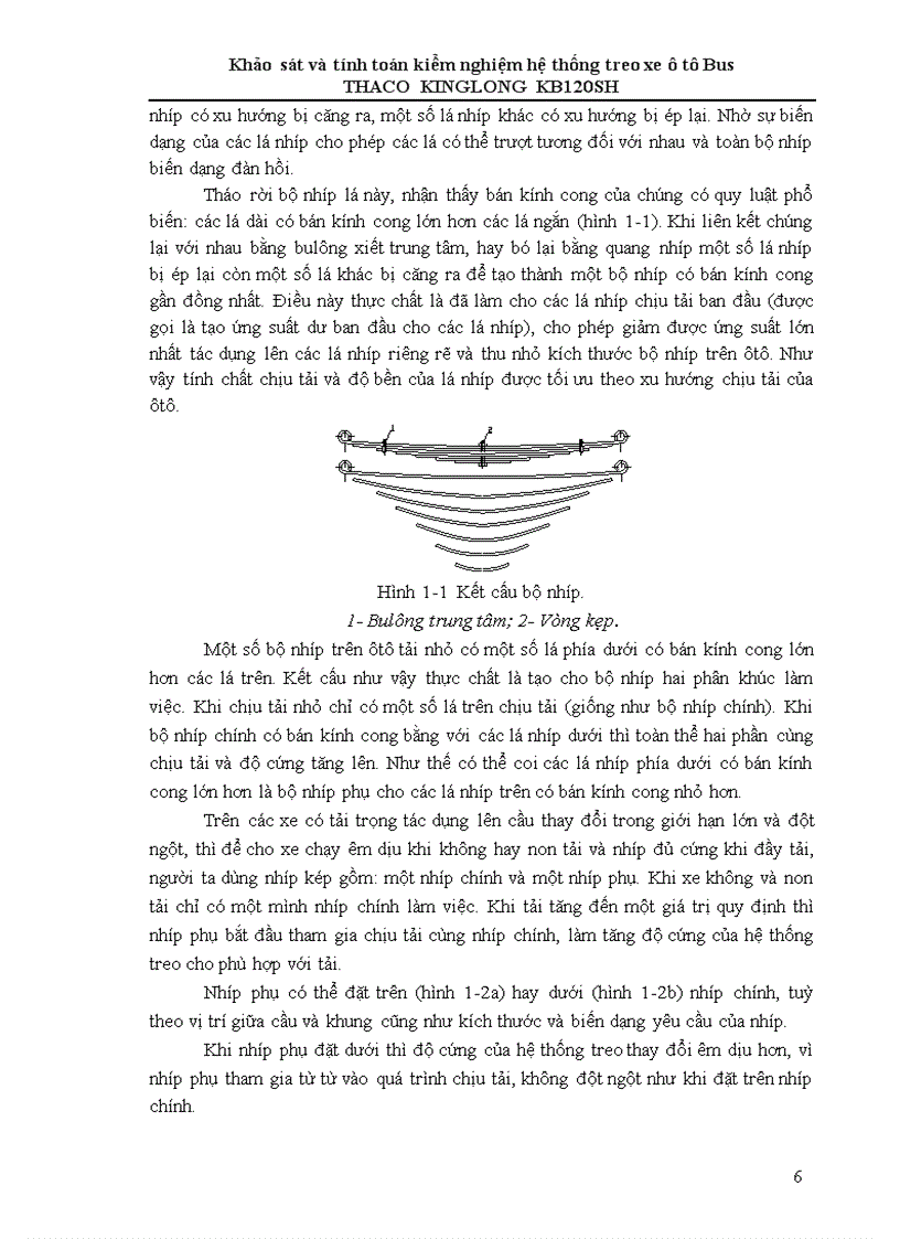 image for page Khảo sát và tính toán kiểm nghiệm hệ thống treo xe ô tô Bus THACO KINGLONG KB120SH 1