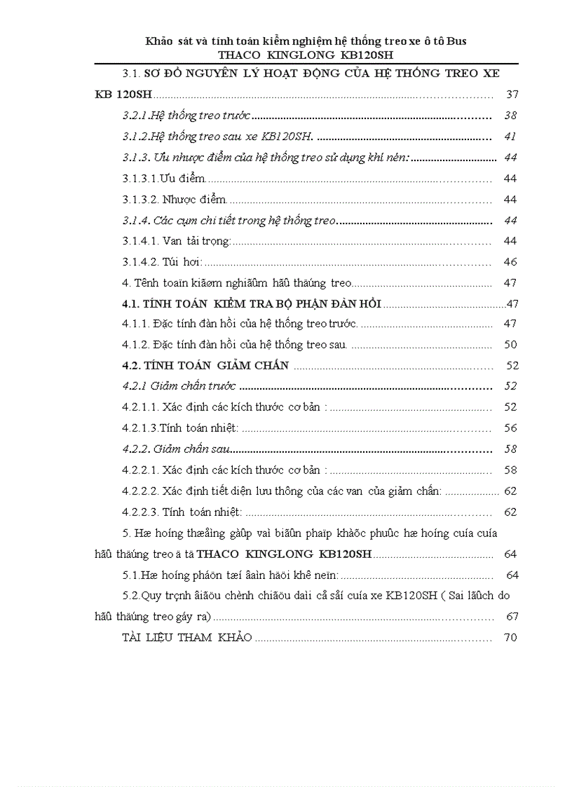 image for page Khảo sát và tính toán kiểm nghiệm hệ thống treo xe ô tô Bus THACO KINGLONG KB120SH 1