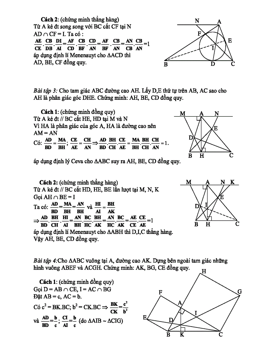 image for page Bài Giảng sự tương đương của định lí Ceva Meneauyt