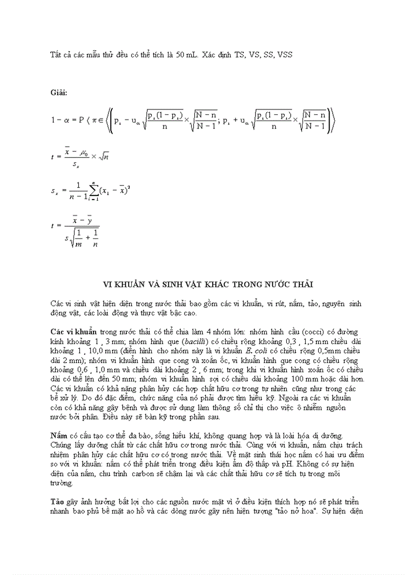 image for page Nguyên lý các quá trình xử lý nước thải