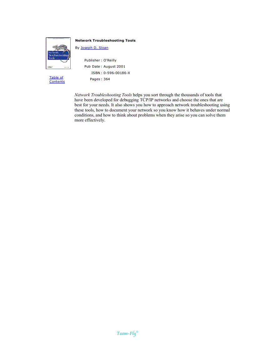 image for page Network Troubleshooting Tools