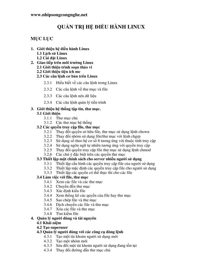 image for page Quản trị hệ điều hành Linux