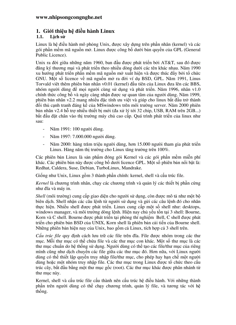 image for page Quản trị hệ điều hành Linux