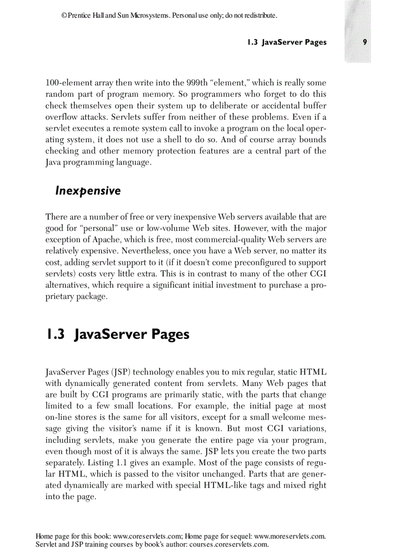 image for page Core Servlets and JavaServer Pages