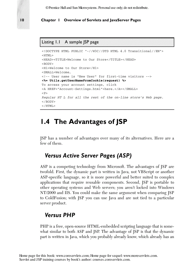 image for page Core Servlets and JavaServer Pages