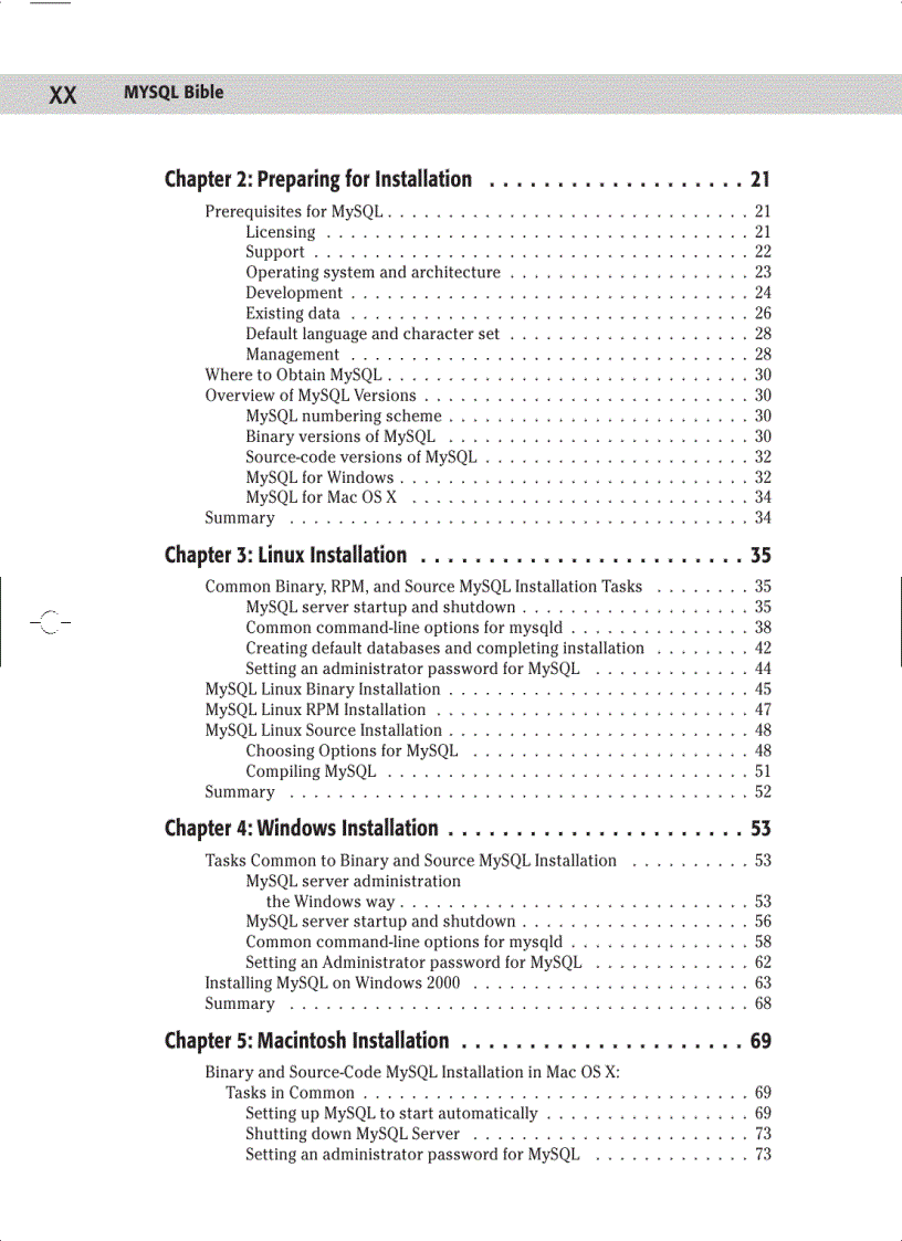 image for page MySQL Bible
