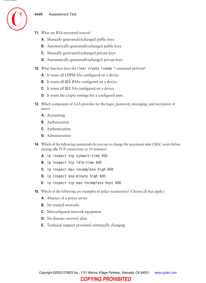 image for page CCSP Securing Cisco IOS Networks Study Guide