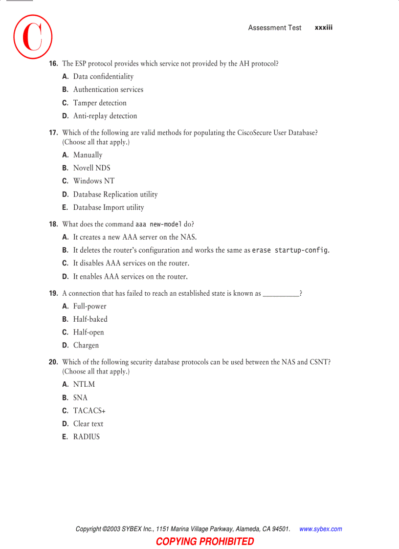 image for page CCSP Securing Cisco IOS Networks Study Guide
