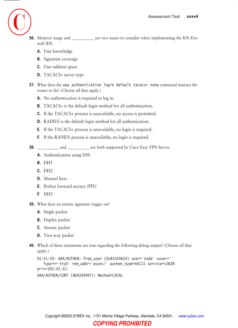 image for page CCSP Securing Cisco IOS Networks Study Guide