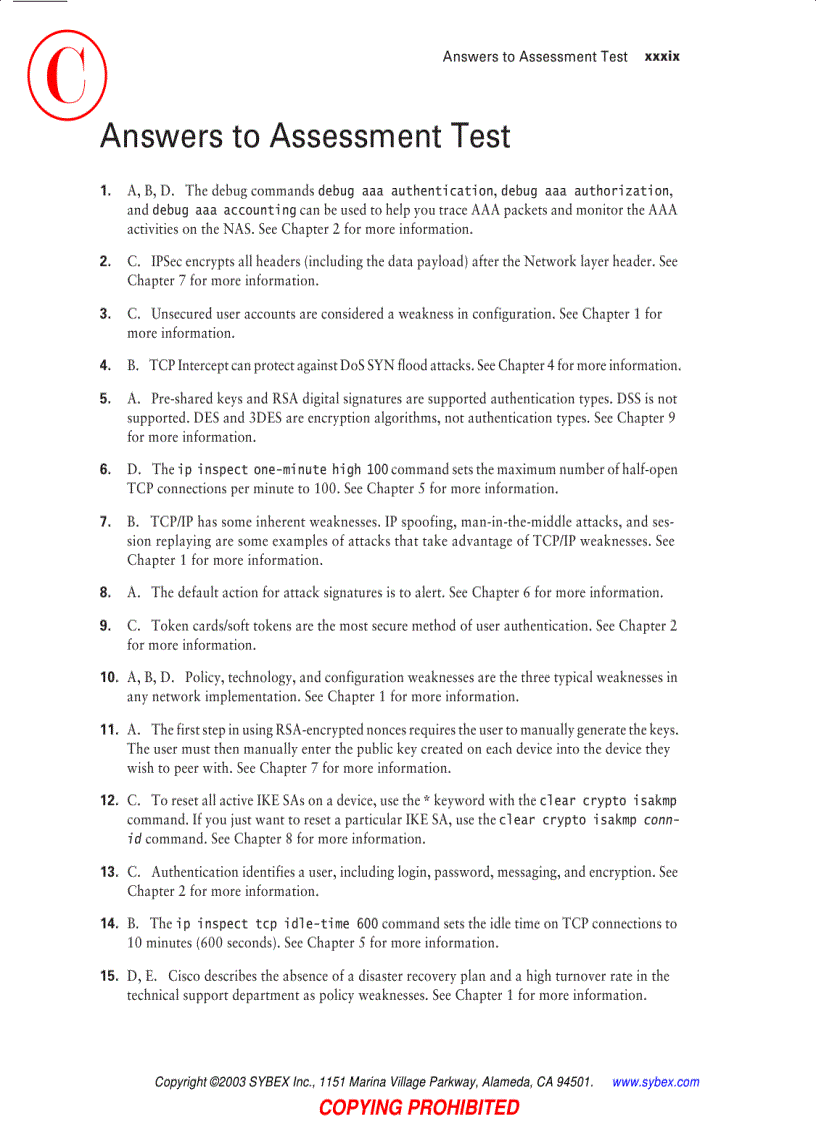 image for page CCSP Securing Cisco IOS Networks Study Guide