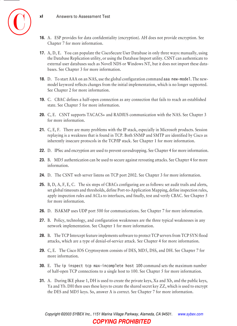 image for page CCSP Securing Cisco IOS Networks Study Guide