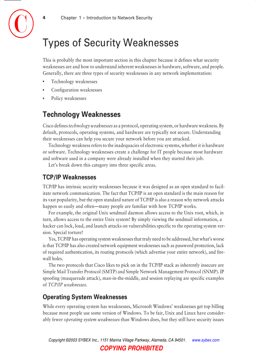 image for page CCSP Securing Cisco IOS Networks Study Guide