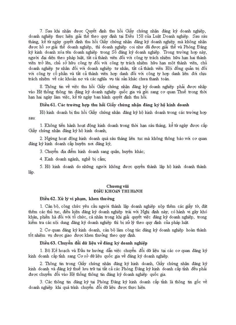 image for page Nghị định số 43 2010 NĐ CP của Chính phủ về Đăng ký doanh nghiệp