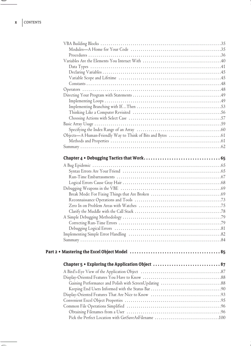image for page Mastering Excel 2003 Programming with VBA