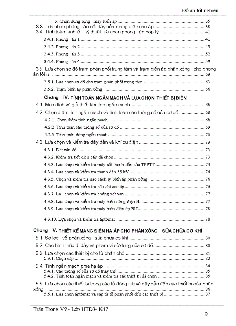 image for page Thiết kế hệ thống cung cấp điện và trạm bién áp phân xưởng cho nhà máy chế tạo máy kéo