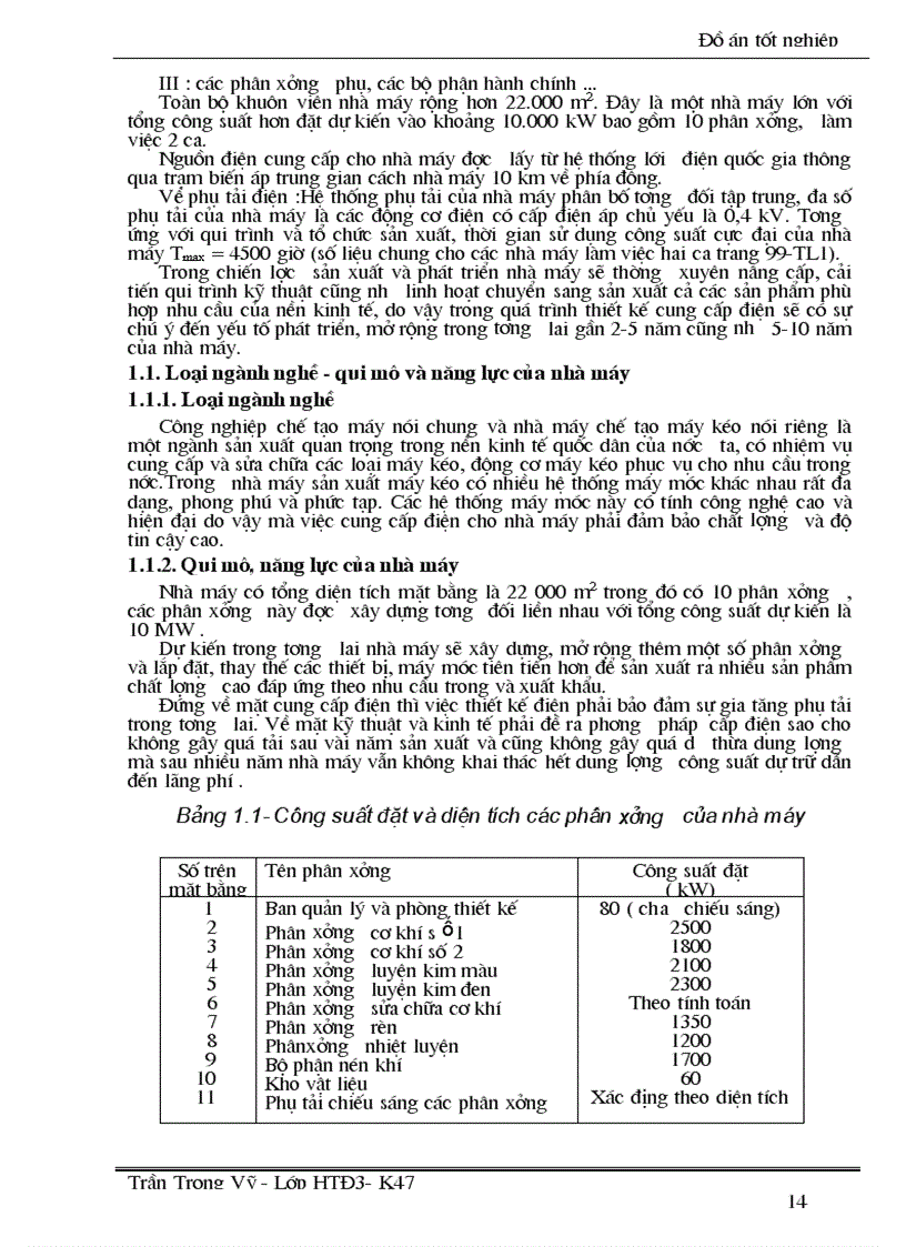 image for page Thiết kế hệ thống cung cấp điện và trạm bién áp phân xưởng cho nhà máy chế tạo máy kéo