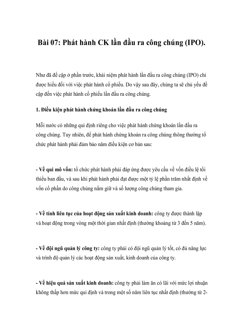 image for page Kiến thức cơ bản về chứng khoán Bài 5