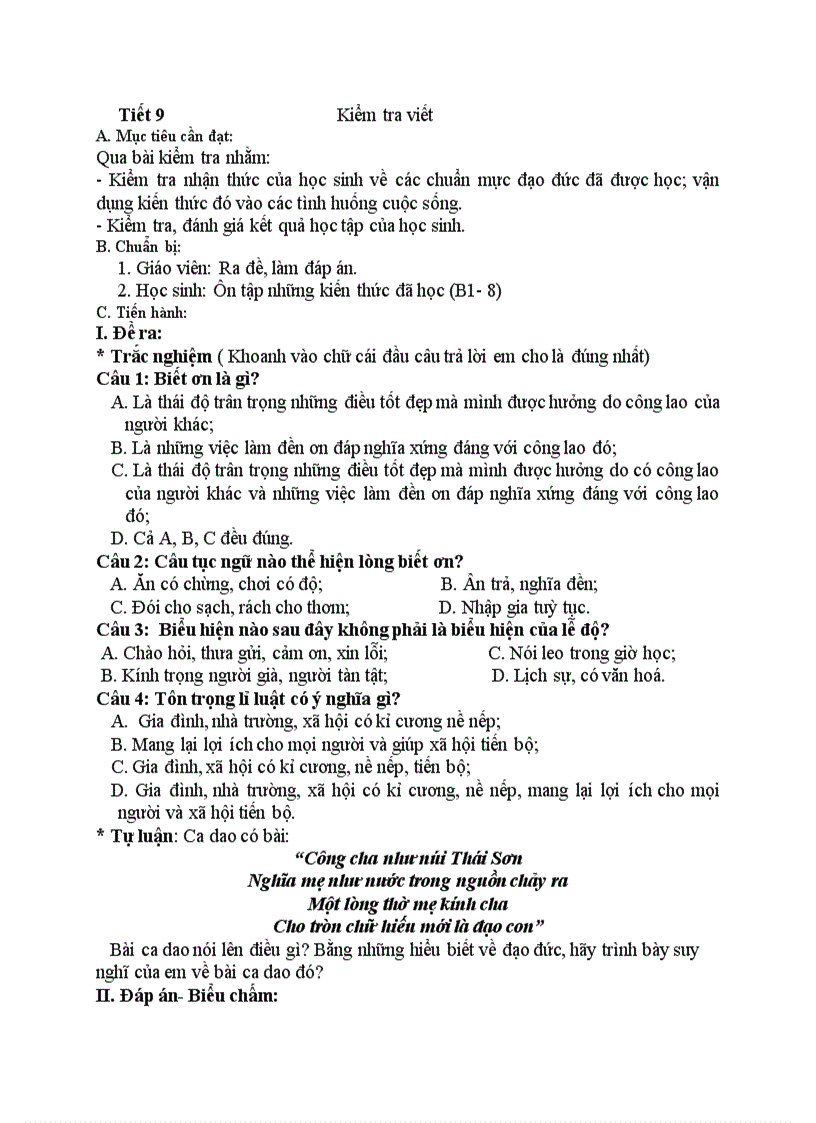 image for page Đạo đức Kiểm tra viết