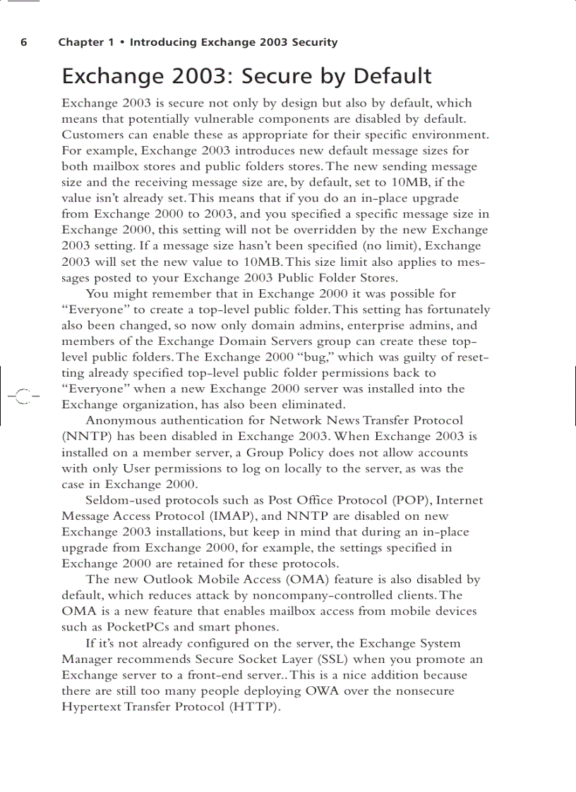 image for page Securing Exchange Server 2003 and Outlook Web Access