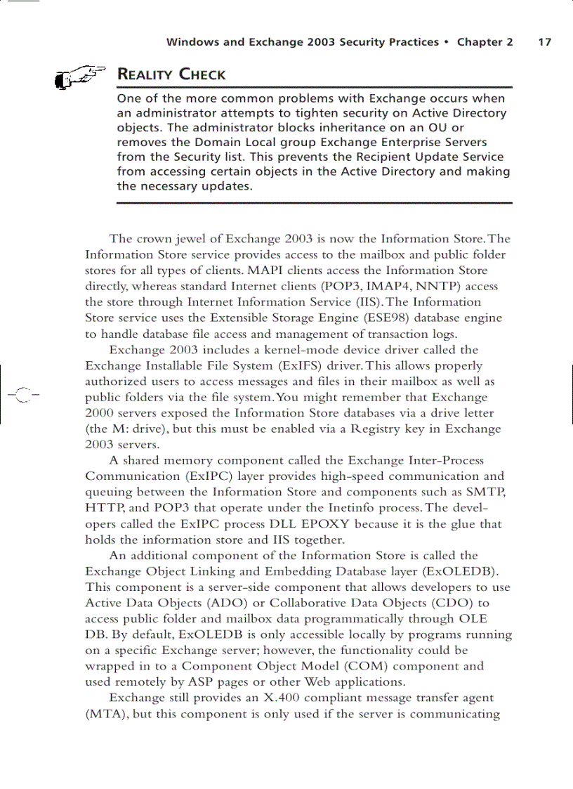 image for page Securing Exchange Server 2003 and Outlook Web Access