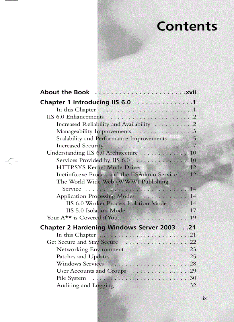 image for page Securing IIS 6 0