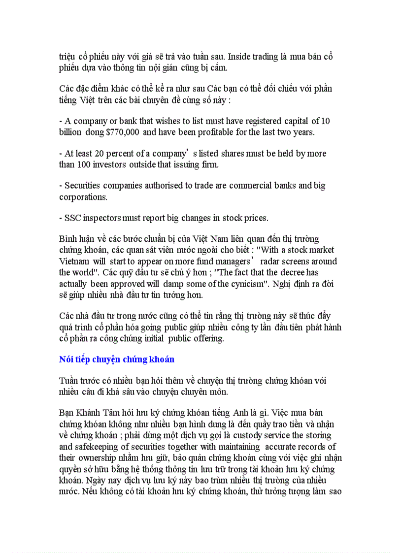 image for page Tổng quan về chứng khoán