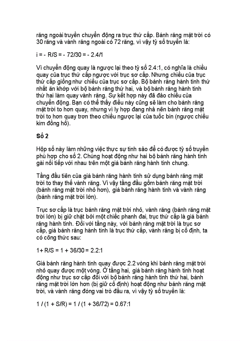 image for page Tài liệu nghiên cứu về cấu tạo và nguyên lý hoạt động của hộp số tự động