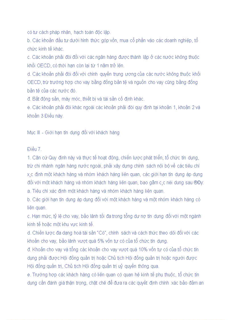 image for page Văn bản luật dùng cho môn tín dụng 2