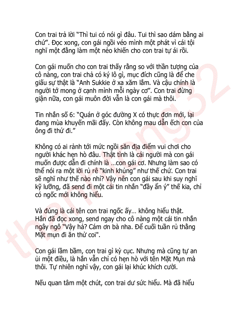 image for page Những tin nhắn của con gái khiến con trai phải cảnh giác