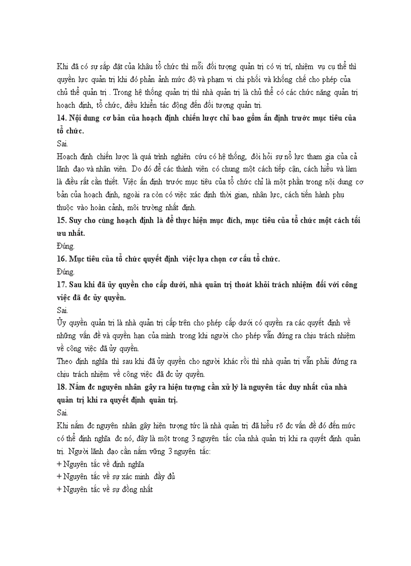 image for page Trắc nghiệm môn Quản Trị Học 1