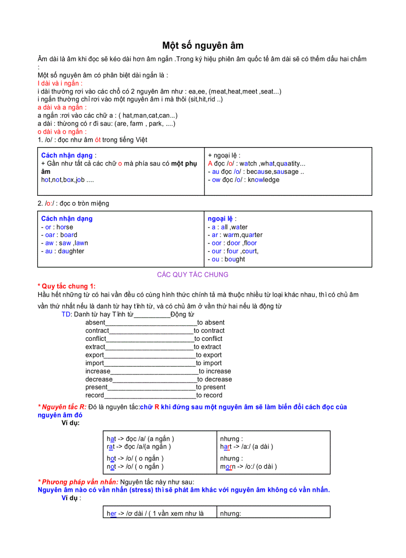 image for page Một số quy tắc trọng âm trong tiếng anh