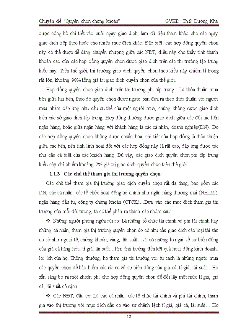 image for page Quyền chọn chứng khoán