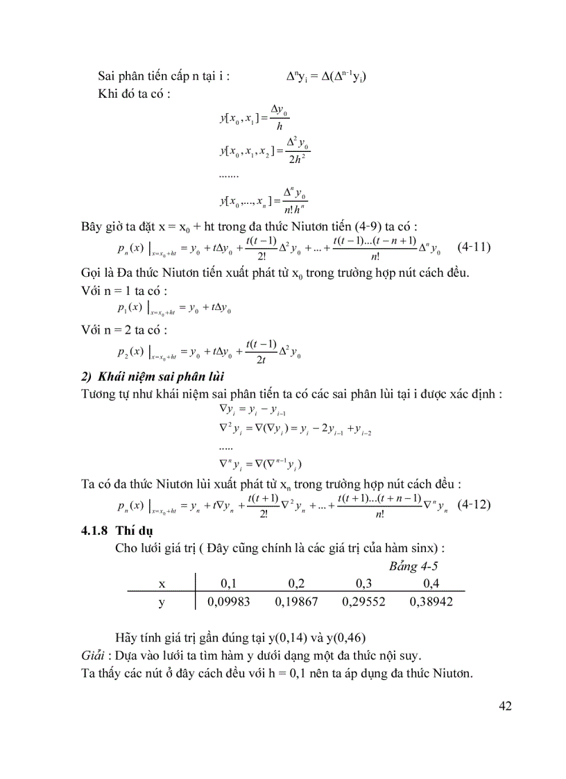 image for page Phương pháp tính dùng cho sinh viên ngành cơ khí phần 4