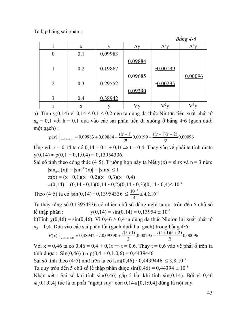 image for page Phương pháp tính dùng cho sinh viên ngành cơ khí phần 4