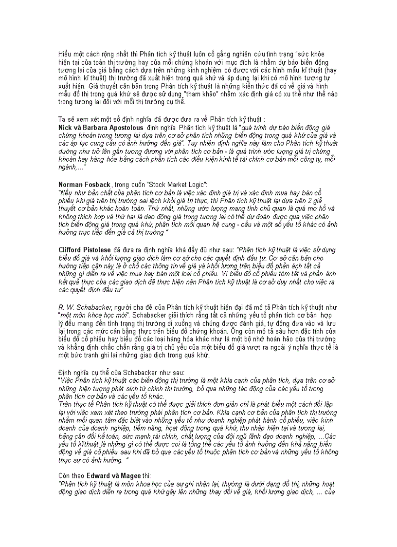 image for page Phân tích kỹ thuật đầu tư thị trường chứng khoán