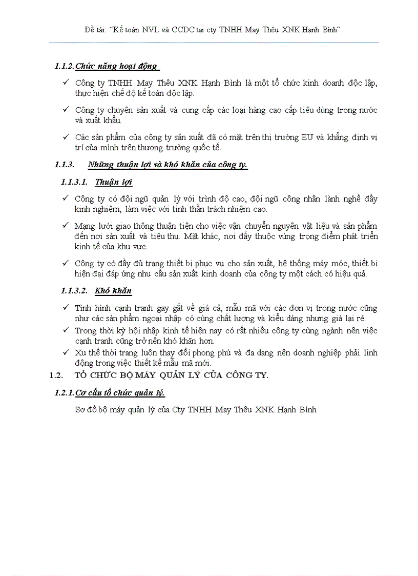image for page Đề tài Kế toán nguyên vật liệu và CCDC tại công ty TNHH May Thêu xuất nhập khẩu Hạnh Bình