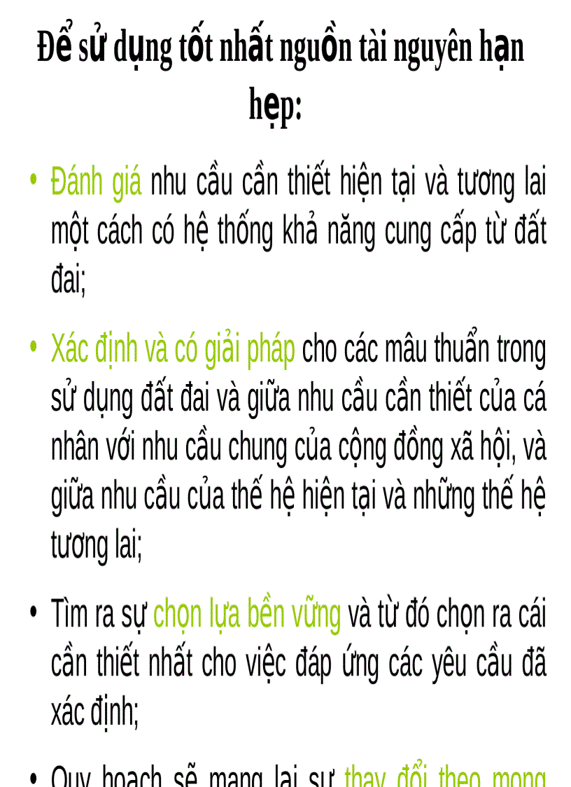 image for page Quy hoạch và sử dụng bền vững đất đai