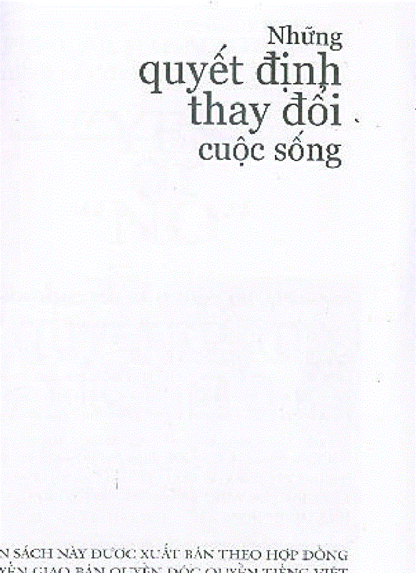 image for page Những quyết định làm thay đổi cuộc sống