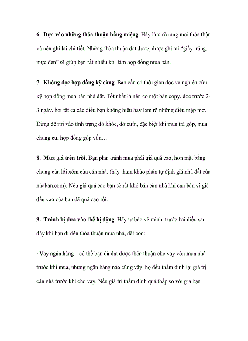 image for page 10 Sai lầm dễ mắc phải khi mua nhà