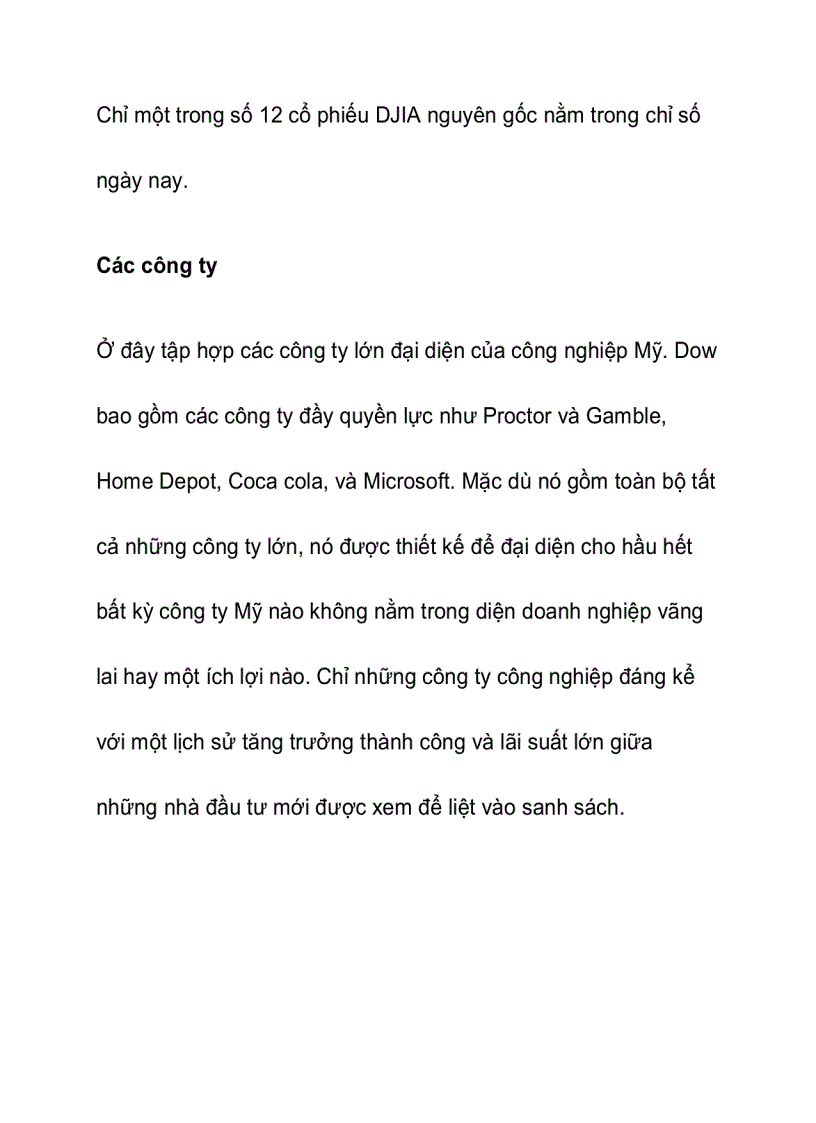 image for page Chỉ số trung bình DOW JONES DJIA