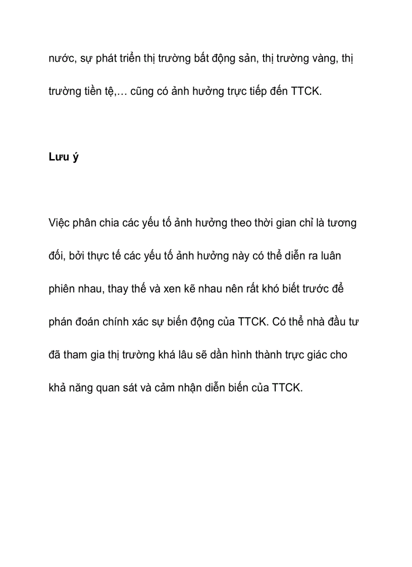 image for page Các yếu tố ảnh hưởng tới thị trường chứng khoán theo thời gian