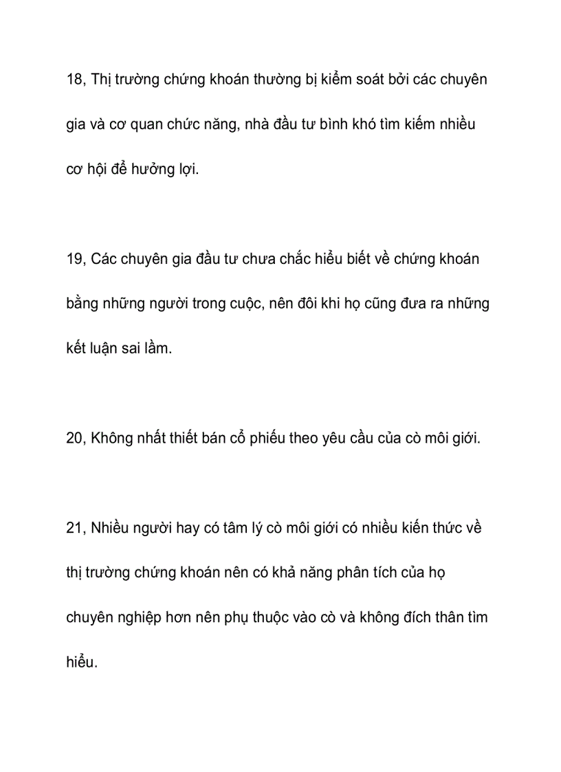 28 sai lầm thường gặp của nhà đầu tư chứng khoán