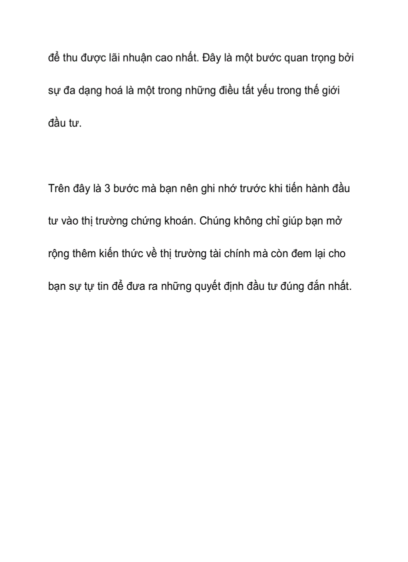 image for page 3 bước cần nhớ khi đầu tư chứng khoán