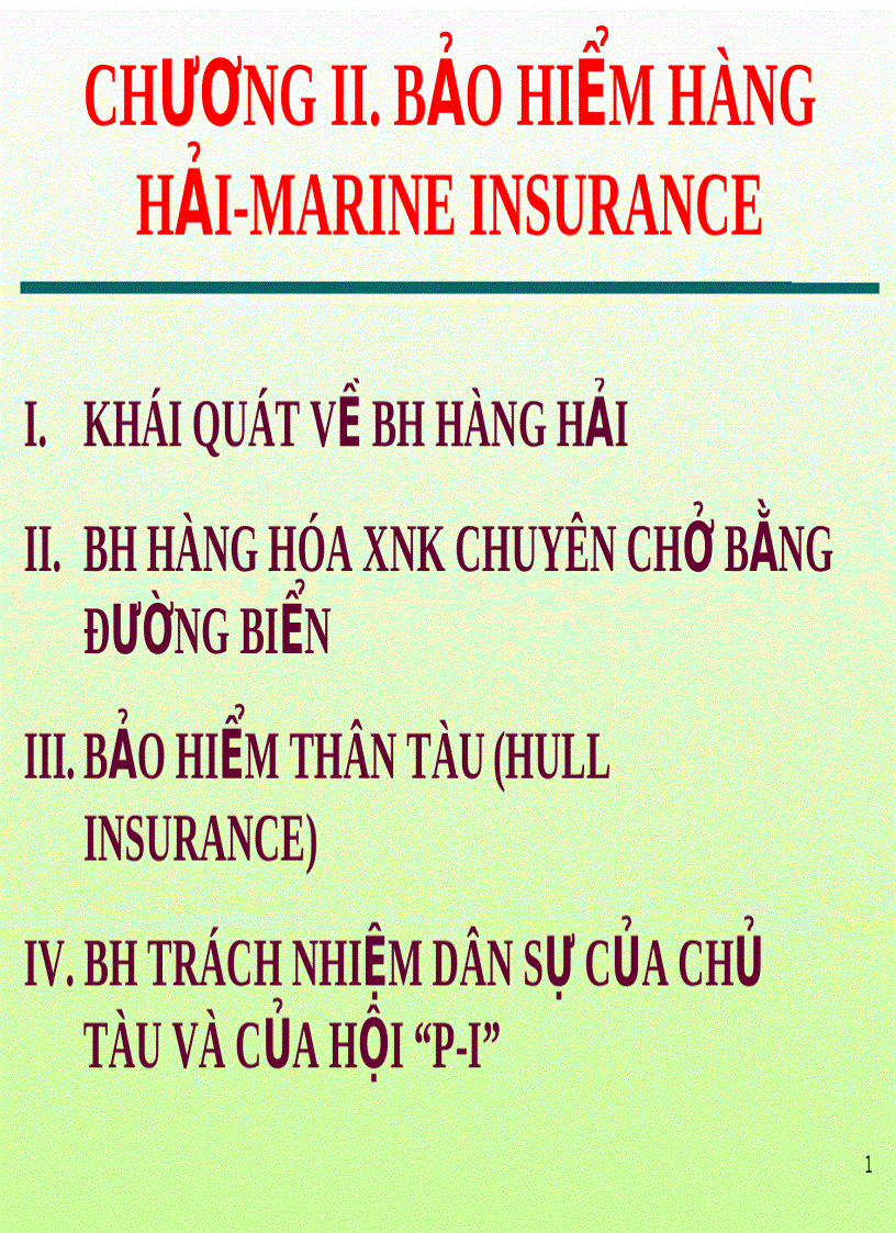 image for page Bài giảng bảo hiểm hàng hải Chương 2