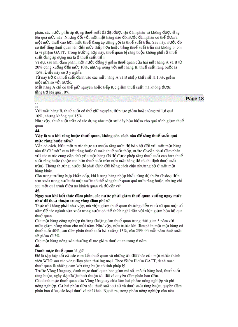 image for page Trắc nghiệm WTO tổ chức và các định chế