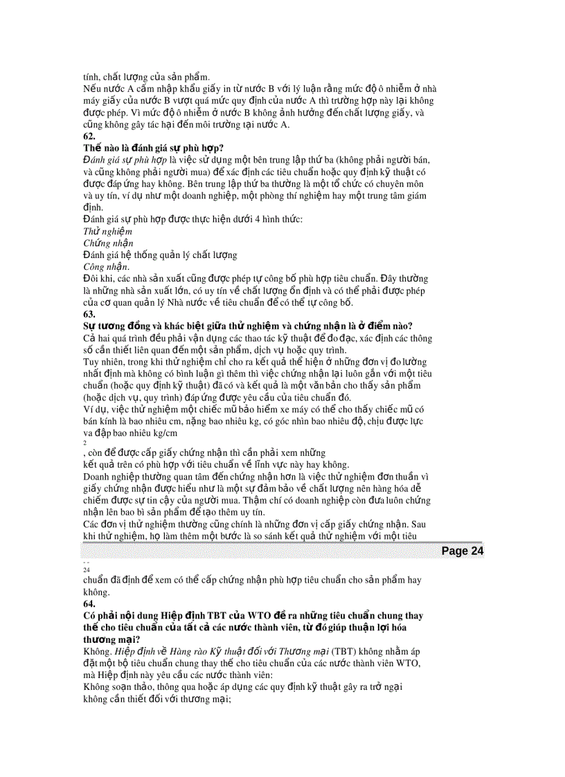 image for page Trắc nghiệm WTO tổ chức và các định chế